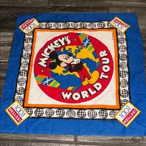 Mickey's World Tour Bandana vintage